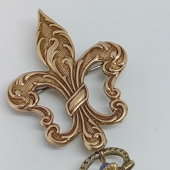 * vintage Arnex 12K Gold Fill working mechanical Swiss watch brooch pin - Picture 2 of 8